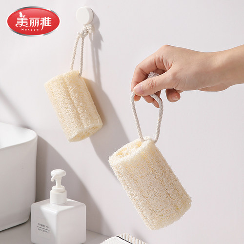 美丽雅沐浴丝瓜络搓澡巾家用天然搓泥神器搓后背丝瓜瓤洗澡巾通用