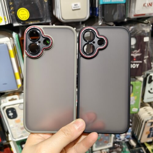 WAKES适用苹果iPhone17手机保护壳磨砂半透明塑料硬壳外套全包软边硅胶防摔简约摄像头全包亲肤感防指纹双色