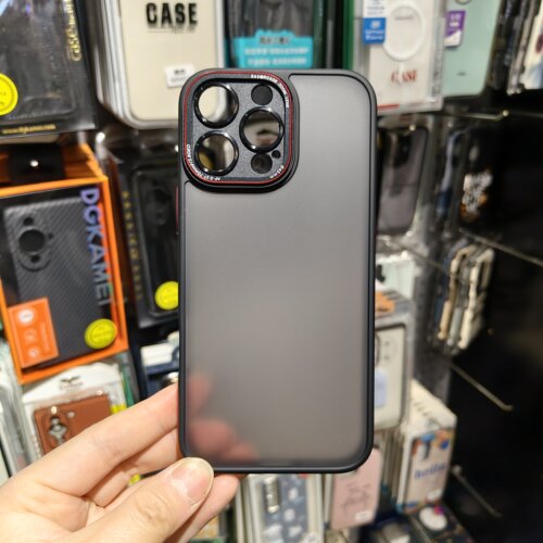 IDEAR 适用苹果iPhone16Promax手机保护壳磨砂半透明硬壳外套全包软边硅胶防摔简约镜头全包亲肤感防指纹双色