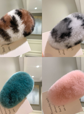 CENCY ◆小仙女发夹~ 韩国獭兔毛可爱BB夹子 刘海夹真毛可爱发饰