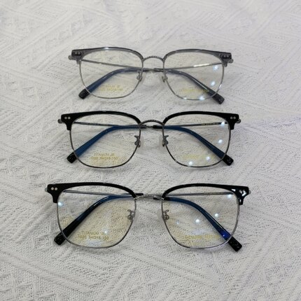 genuine master纯钛眉毛镜框1020