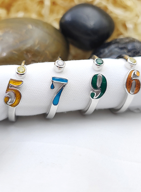 男女925时尚戒指数字定制