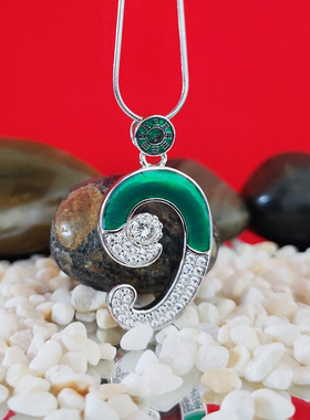 纯银数字吊坠幸运数流年数字吊坠