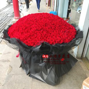 情人节99朵玫瑰花束上海鲜花同城速递送女友求婚表白闺蜜生日订花