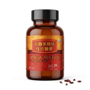 精品烟墩角红曲米纳豆压片糖果食品级功能性中老年三高咀嚼片发酵