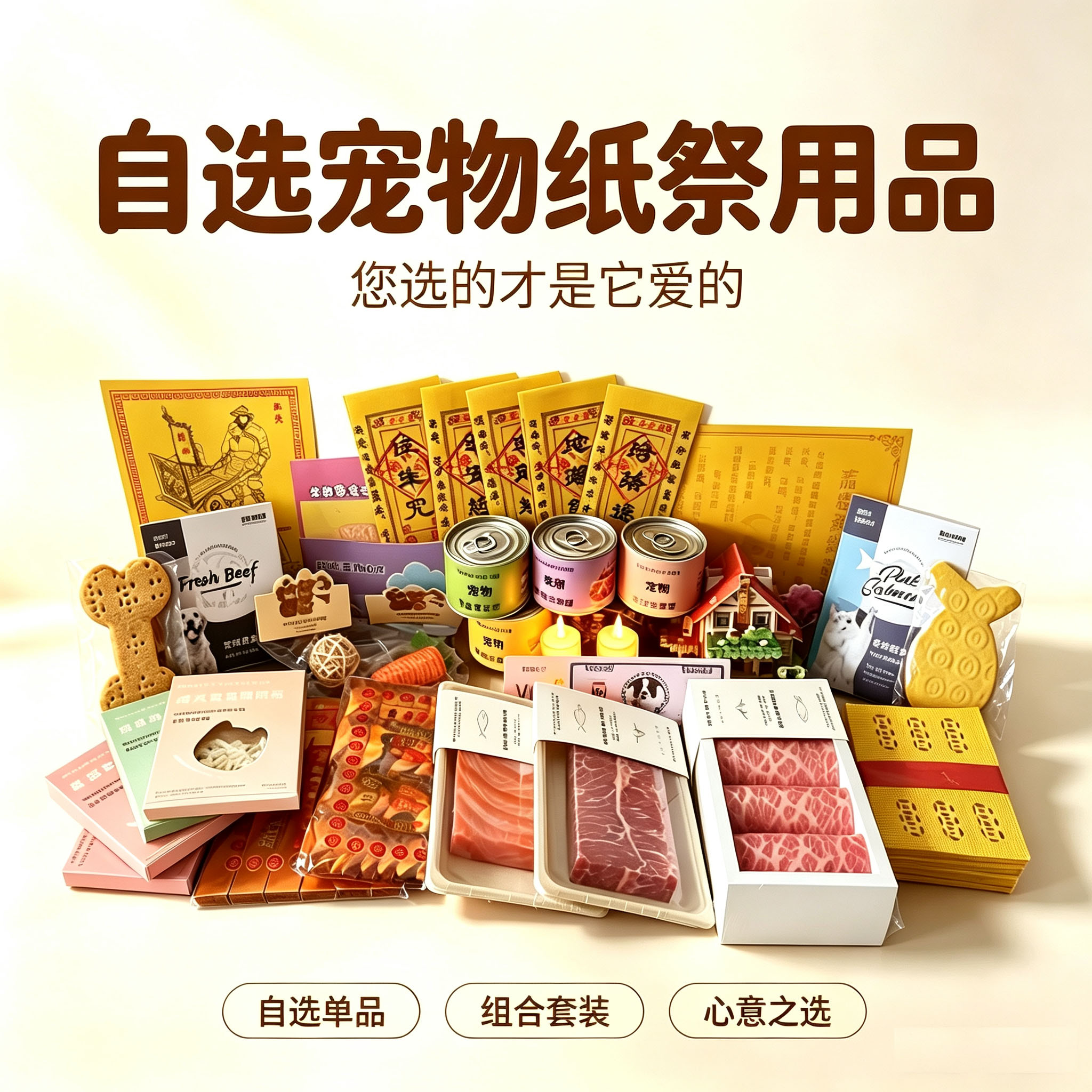 狗狗纸祭用品猫咪离世纪念
