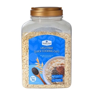 山姆代购MM高纤快熟燕麦片3KG营养谷物冲饮麦片即食懒人代餐早餐