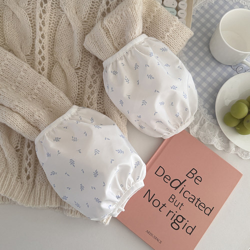 ins韩风简约学生秋冬碎花可爱清新袖套外套袖头防水工作学习护袖