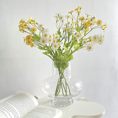 清仓处理 简约葫芦透明玻璃花瓶鲜花干花水培台面家居装饰摆件