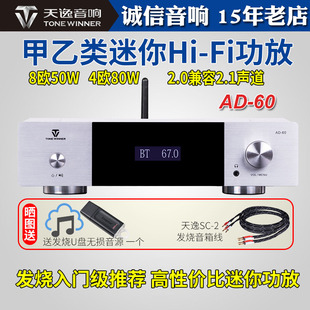 Winner/天逸AD-60合并式蓝牙hifi功放无损dac解码耳放桌面放大器