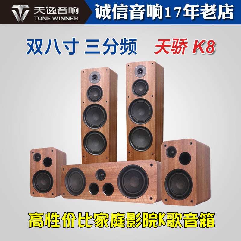Winner/天逸 天骄K8发烧双八寸三分频家庭影院5.1音响无源音箱KTV