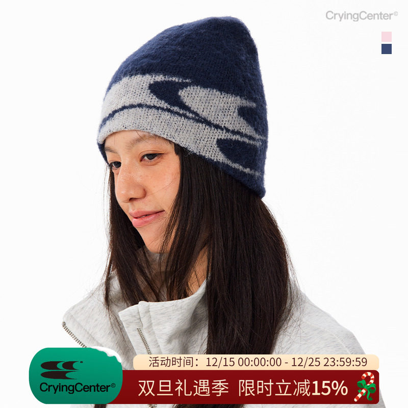 CryingCenter 3c logo刷毛针织线帽 哭喊中心
