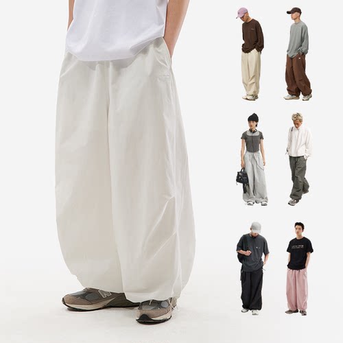 cryingcenter宽松美式阔腿裤