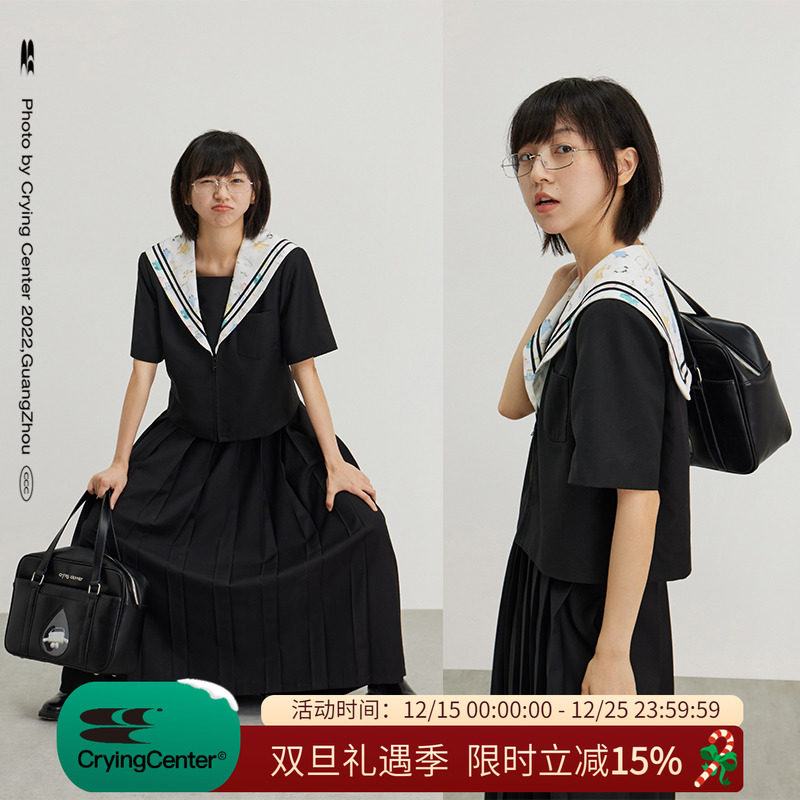 短袖青春流行常规海军领