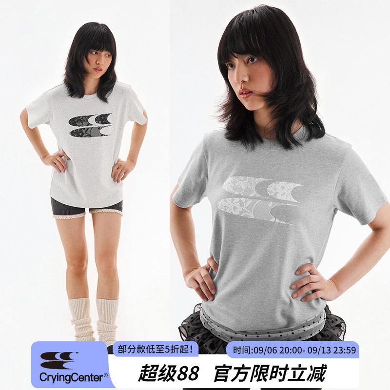 蕾丝短袖cryingcenter图片