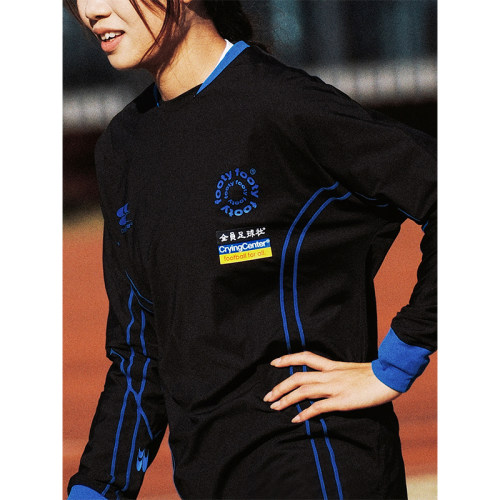 CryingCenter x footygirls 足球训练服运动线长袖T恤运动跑步