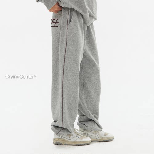 CryingCenter棒球缝线运动卫裤