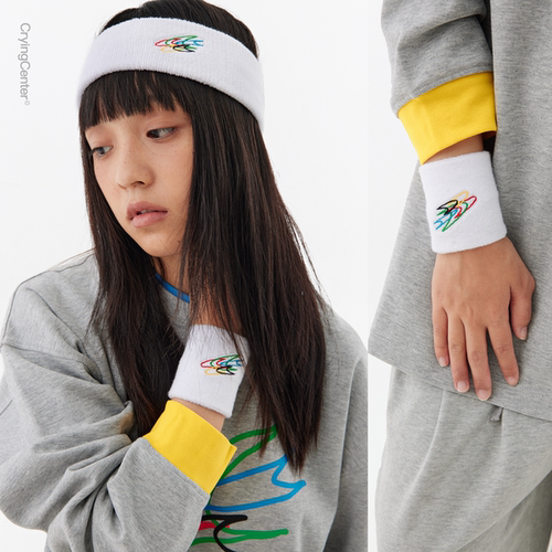 CryingCenter CCC五环毛巾材质运动护腕运动发带 哭喊中心