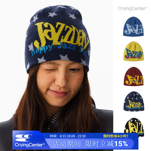 CryingCenter JazzDay多色刺绣提花线帽男女造型冷帽 哭喊中心