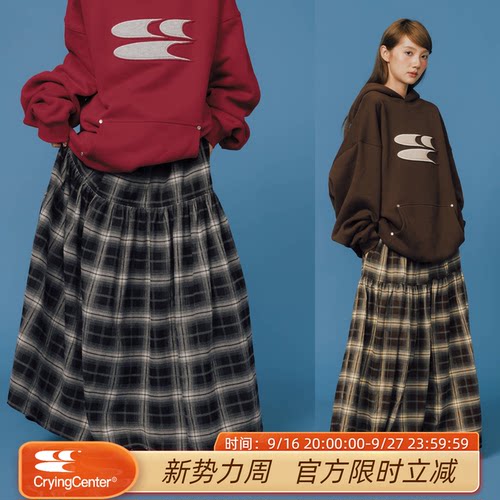 CryingCenter经典格纹长裙