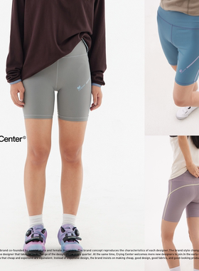 CryingCenter  线路撞色4分骑行瑜伽裤 哭喊中心