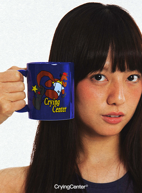 CryingCenter 2026新年马年蓝色咖啡马克杯 容量300ml 哭喊中心