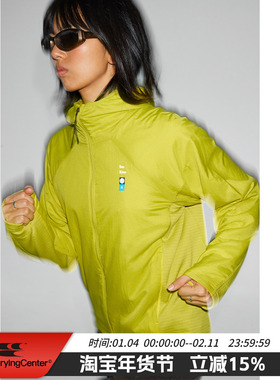 CryingCenter保暖加绒连帽软壳秋冬轻量化保暖跑步长袖 女款