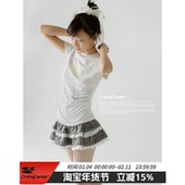 Logo圆领凉感冰皮面料上衣收腰合身款 CryingCenter 三色渐变经典