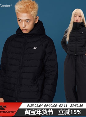 CryingCenter 可收纳黑色羽绒服 哭喊中心