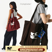 CryingCenter 哭喊中心 低饱和莫兰迪色通勤大容量帆布包