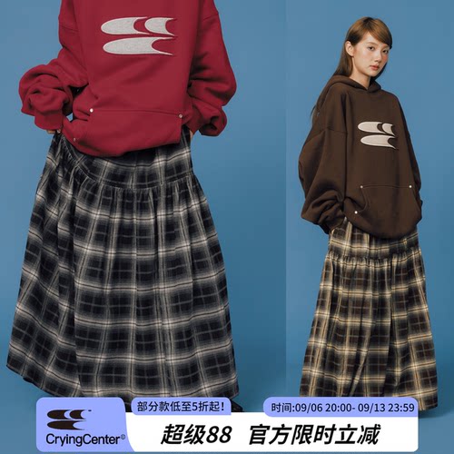 CryingCenter经典格纹长裙