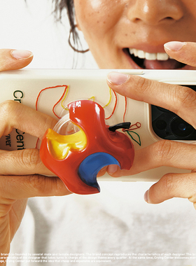 CryingCenter 3C苹果树脂气囊手机支架 哭喊中心