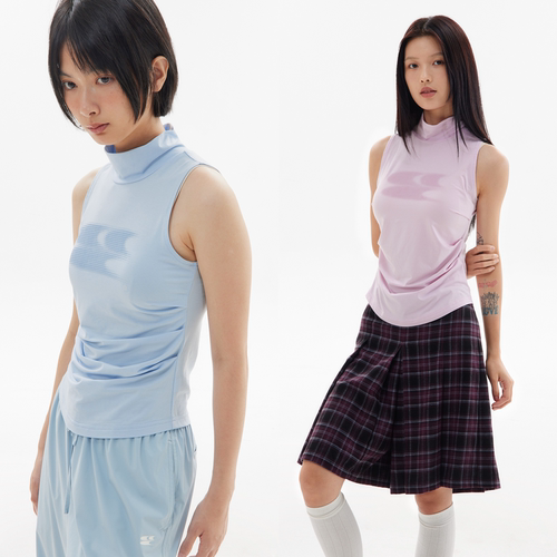 CryingCenter 高领凉感冰皮面料无袖上衣背心 哭喊中心