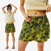 哭喊中心 半透休闲短裤 CryingCenter向日葵松紧腰抽绳三伞兵裤 夏季