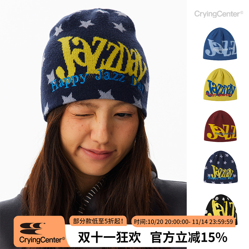 CryingCenter JazzDay多色刺绣提花线帽男女造型冷帽 哭喊中心
