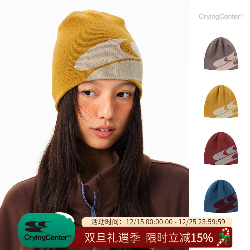 CryingCenter  3c logo毛线针织帽 哭喊中心