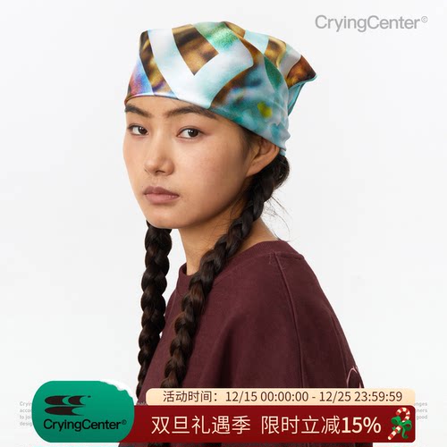 CryingCenter Soul Surfer冲浪胶片印花多功能方巾头巾 哭喊中心