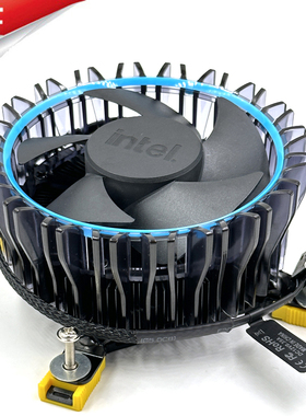 英特尔intelCPU散热器1151 1150温控调速12代1700i3i5CPU风扇1200