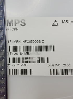 全新原装HFC0500GS-Z 液晶电源管理芯片SOP7 MPS集成电路IC