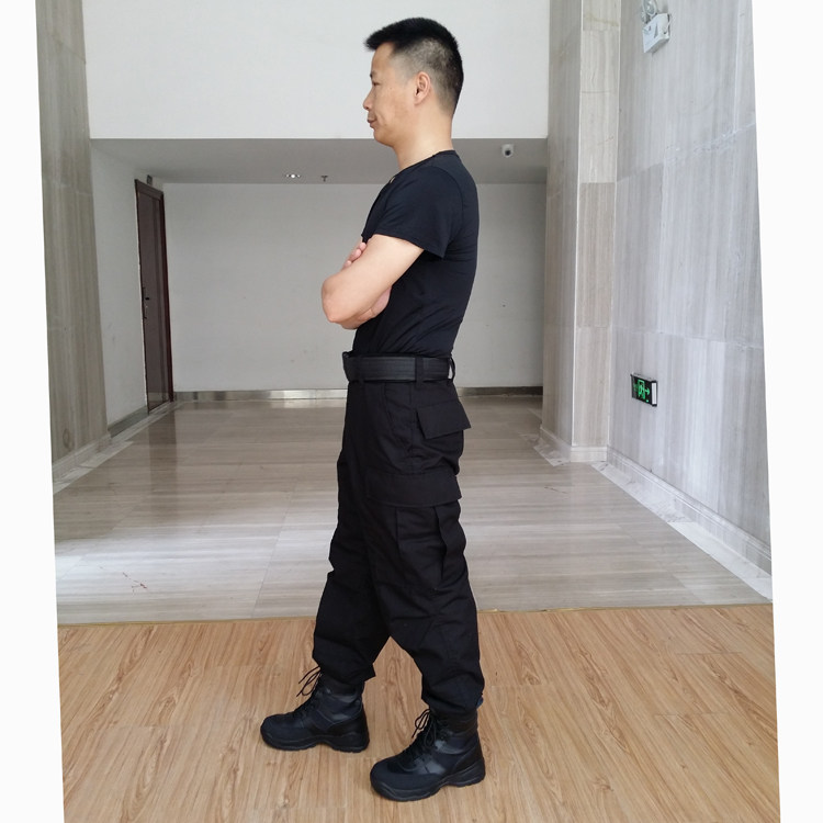 美式BDU户外黑色休闲裤男士春秋季长裤子加肥大码战术作训工装裤