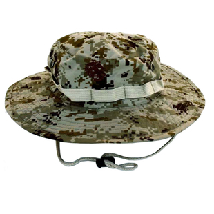 美式迷彩奔尼帽男款钓鱼防晒大檐圆边帽军迷户外宽檐圆盘帽渔夫帽
