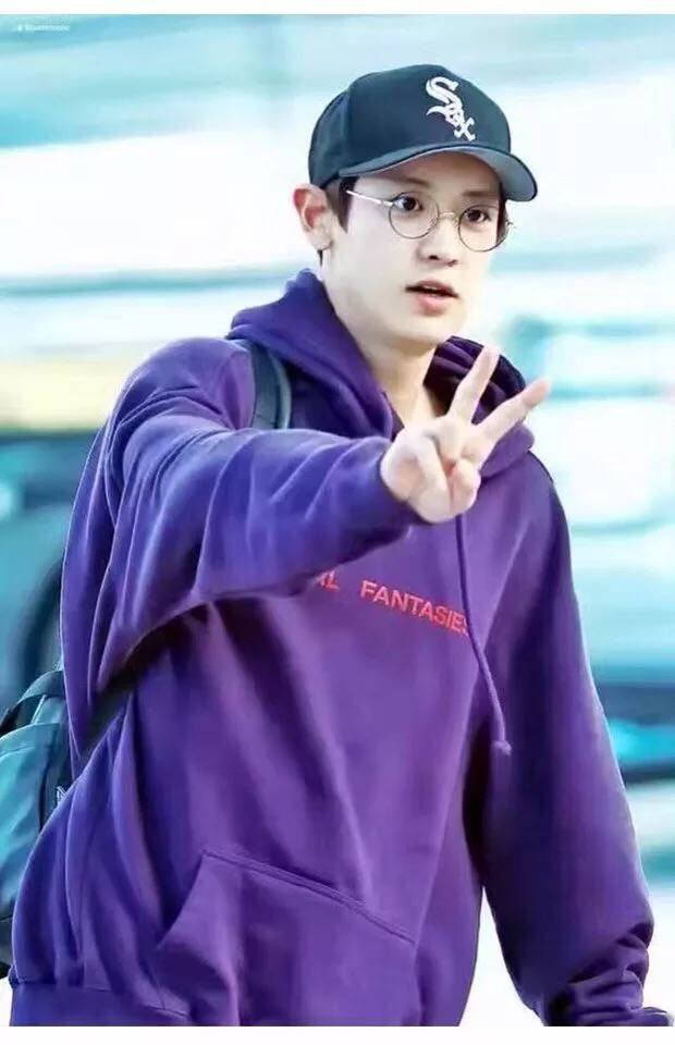 exo灿烈明星同款卫衣连帽卫衣