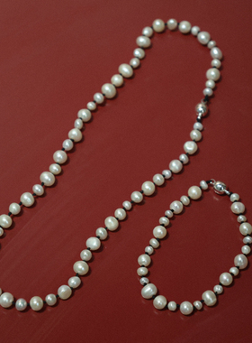 手工绳结珍珠项链手链