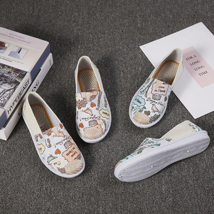 新款女鞋草原公主渔夫鞋平底圆头浅口韩版时尚休闲百搭孕妇工作鞋