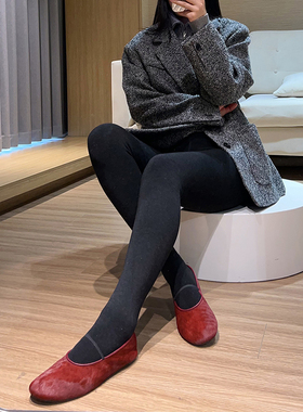 330克加绒加厚进口澳棉羊羔绒打底袜冬季微压显瘦保暖连裤袜A234