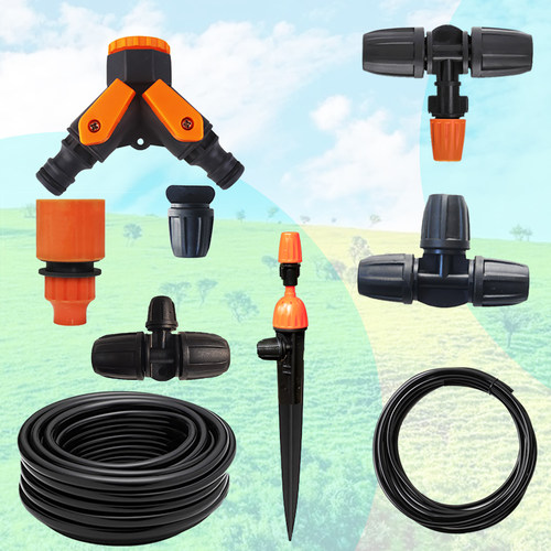 浇水配件三通12软管喷头喷雾