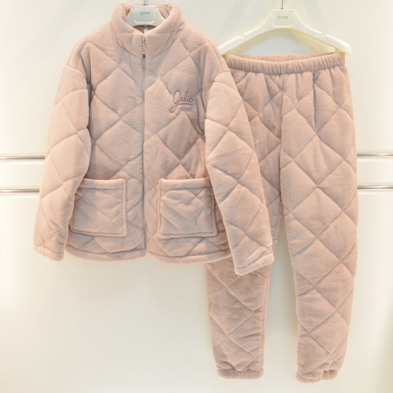 安之伴情侣睡衣冬季男女士玉狐绒三层加厚夹棉拉链保暖棉袄家居服,女士内衣/男士内衣/家居服,睡衣/家居服套装,淘宝优惠券,粉丝福利购,淘宝优惠卷