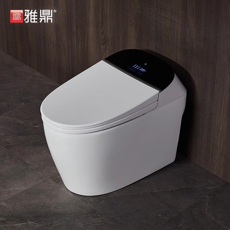 雅鼎智能马桶一体式全自动开盖冲洗男士脚感即热无水箱智能坐便器