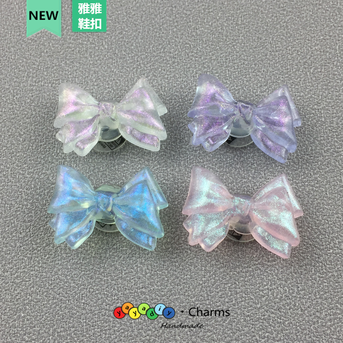水晶蝴蝶结洞洞鞋鞋扣