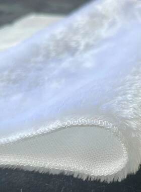 白色毛绒布手机珠宝柜台垫底布